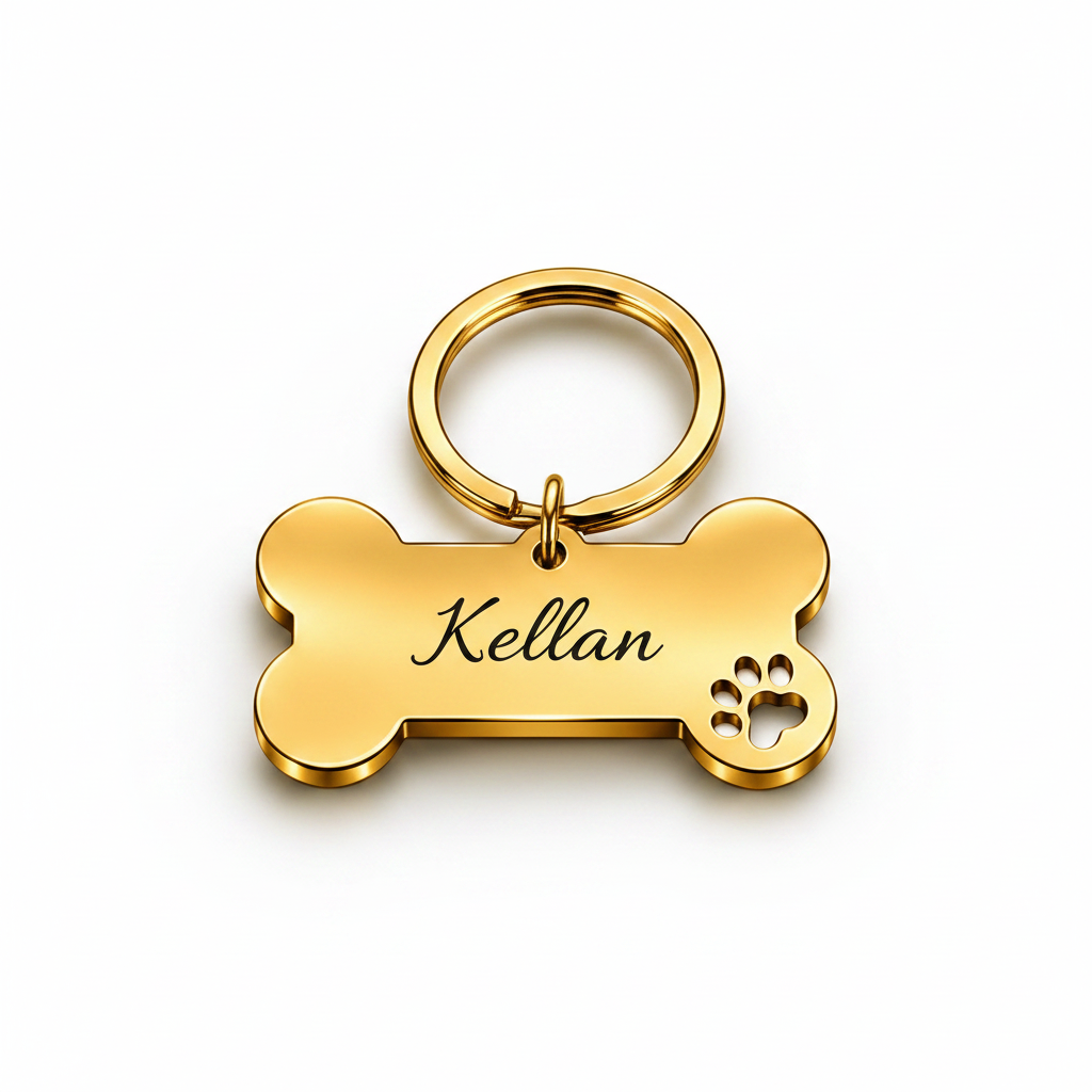 Médaille personnalisée pour chien et chat – Gravée avec le nom et le numéro de téléphone