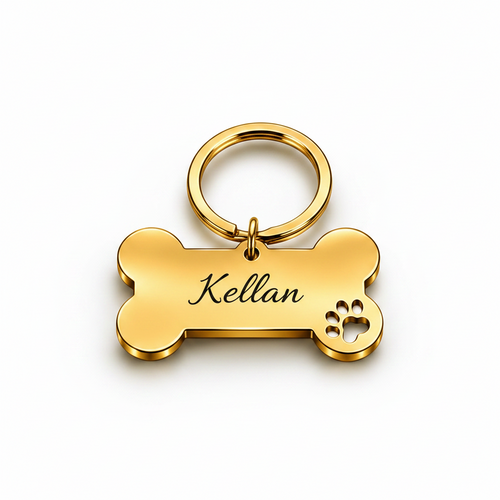 Médaille personnalisée pour chien et chat – Gravée avec le nom et le numéro de téléphone