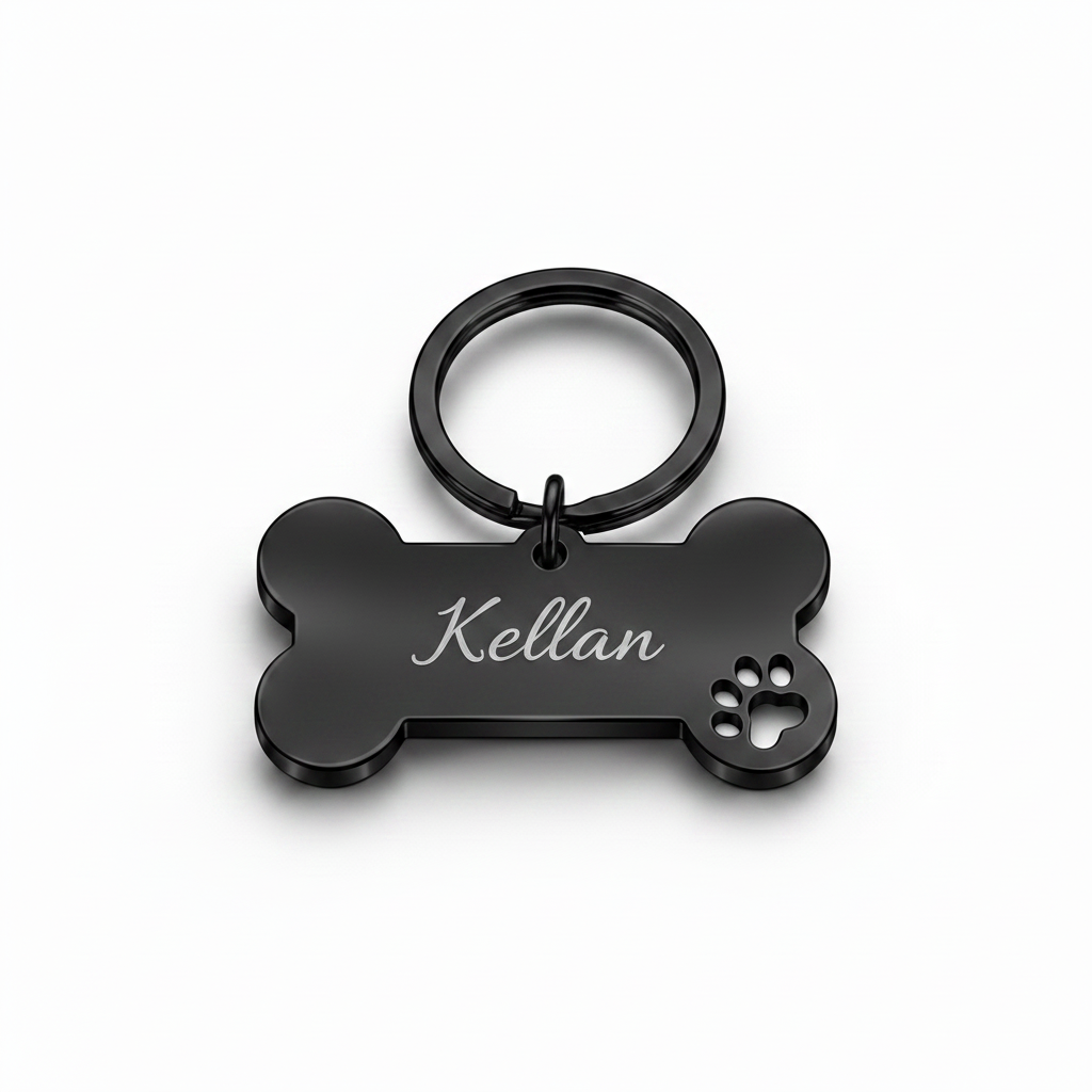 Médaille personnalisée pour chien et chat – Gravée avec le nom et le numéro de téléphone