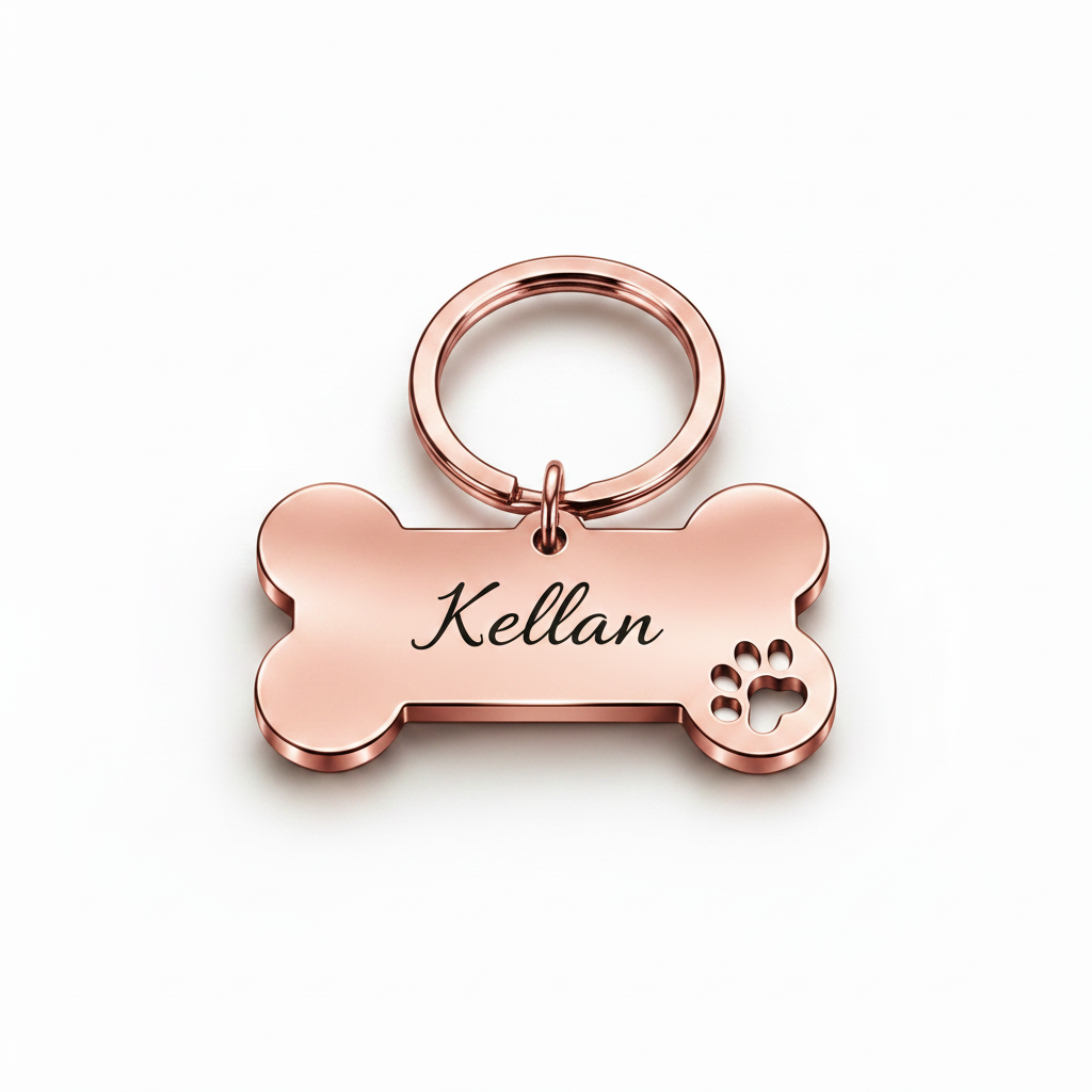 Médaille personnalisée pour chien et chat – Gravée avec le nom et le numéro de téléphone