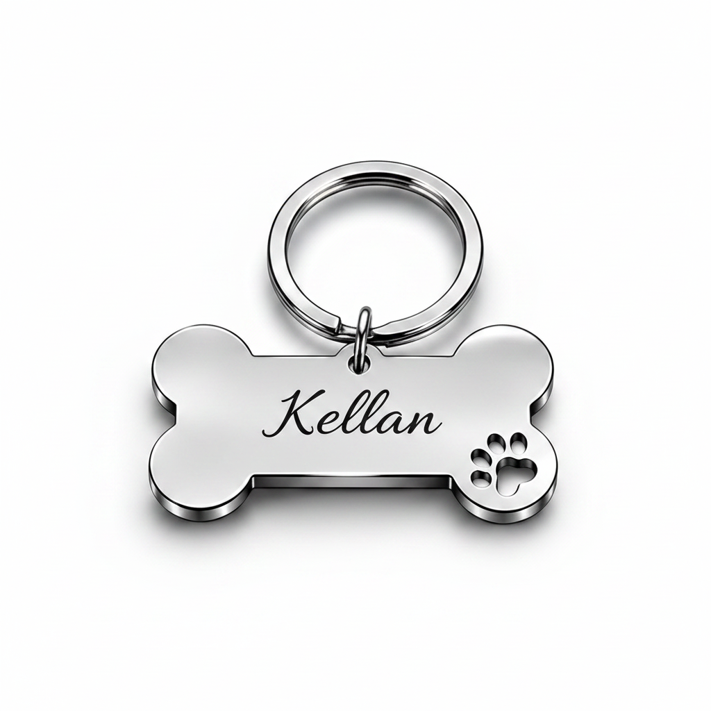 Médaille personnalisée pour chien et chat – Gravée avec le nom et le numéro de téléphone